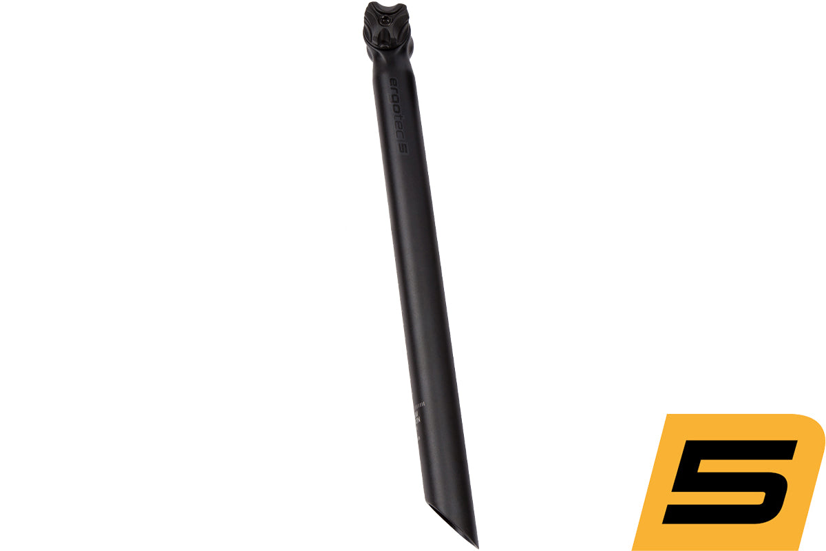 ERGOTEC Sattelstütze "Viper" mit 0 / 10 / 20 / 30mm Offset (Kröpfung) und 27,2 / 30,9 / 31,6 / 34,9 Ø - Alu schwarz