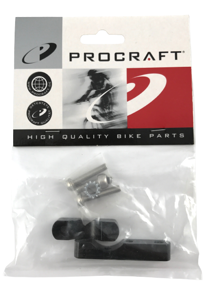 PROCRAFT Dynamohalter für Hinterbaustrebe in Aluminium Schwarz