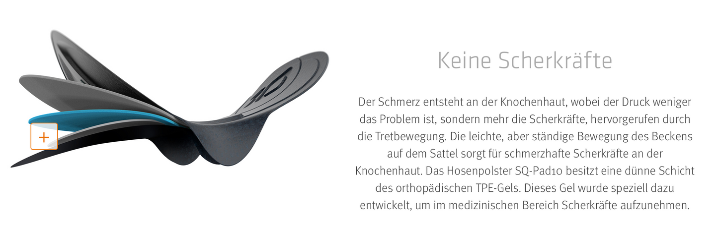 SQlab SQ-Short "ONE10 WOMAN" Unterziehhose für MTB- Tour + Travel + Trekking mit Sitzpolster in Größen XS bis XXL in Schwarz