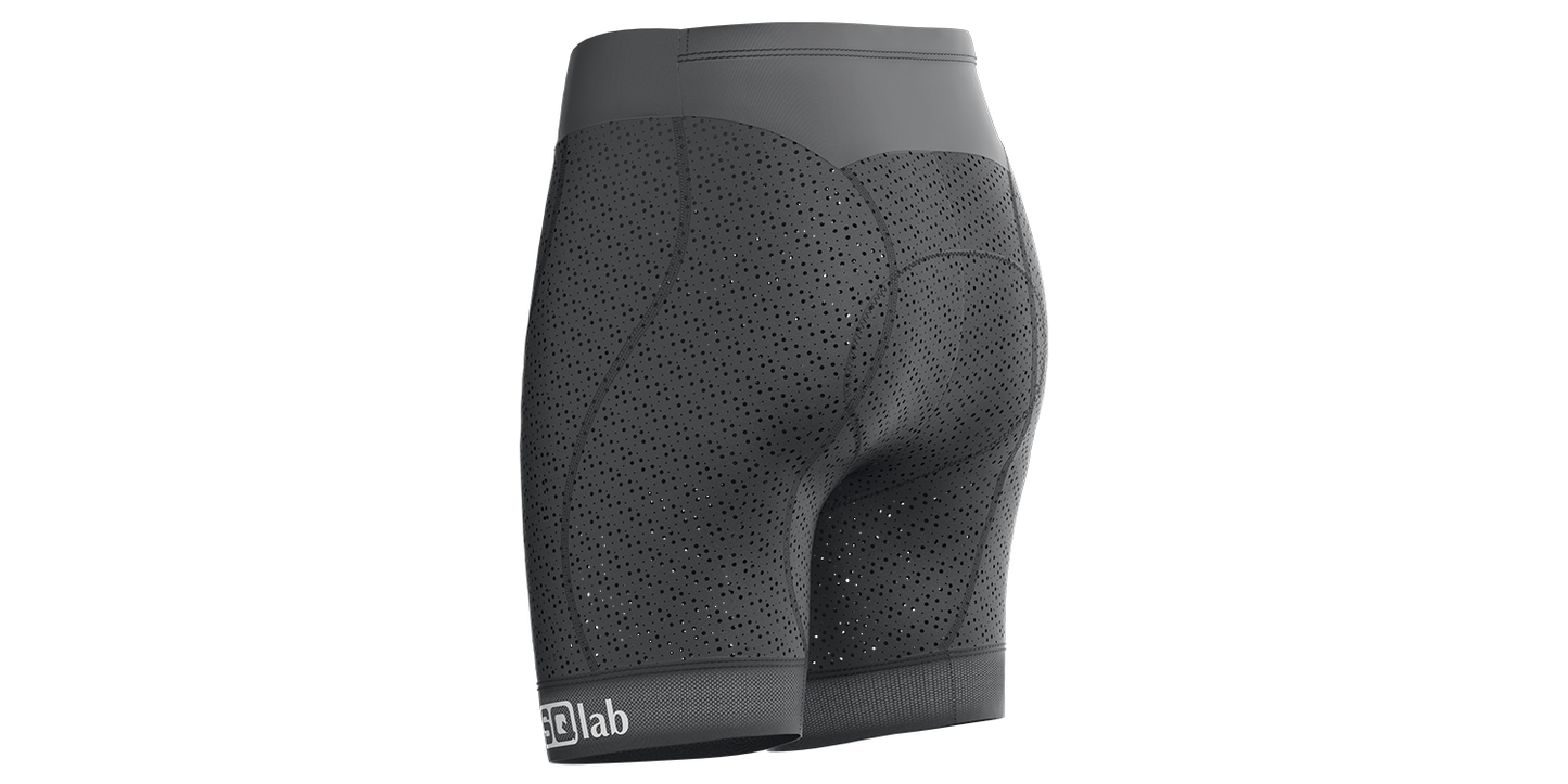 SQlab SQ-Short "ONE10 WOMAN" Unterziehhose für MTB- Tour + Travel + Trekking mit Sitzpolster in Größen XS bis XXL in Schwarz