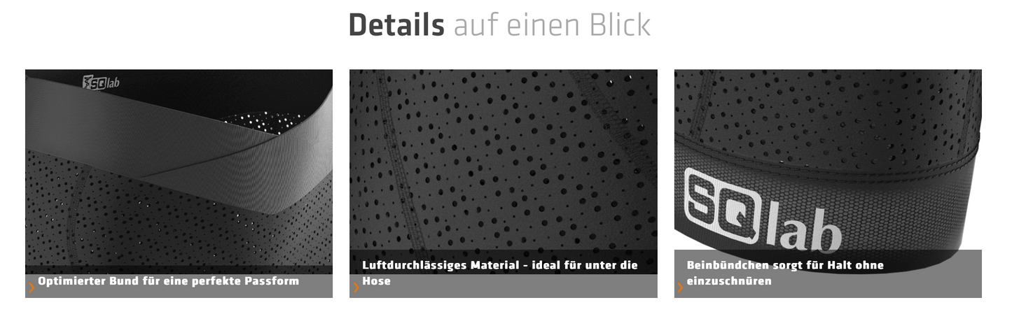 SQlab SQ-Short "ONE10 WOMAN" Unterziehhose für MTB- Tour + Travel + Trekking mit Sitzpolster in Größen XS bis XXL in Schwarz