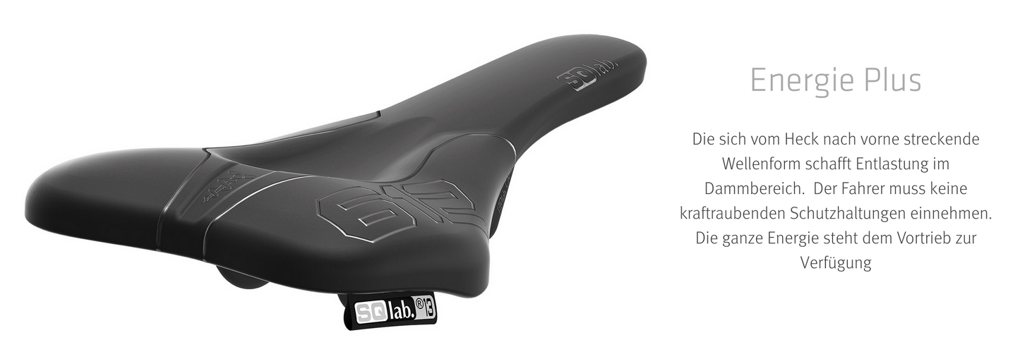 SQlab Sattel "Modell 612 ERGOWAVE Carbon" für ROAD & MTB RACE - Original