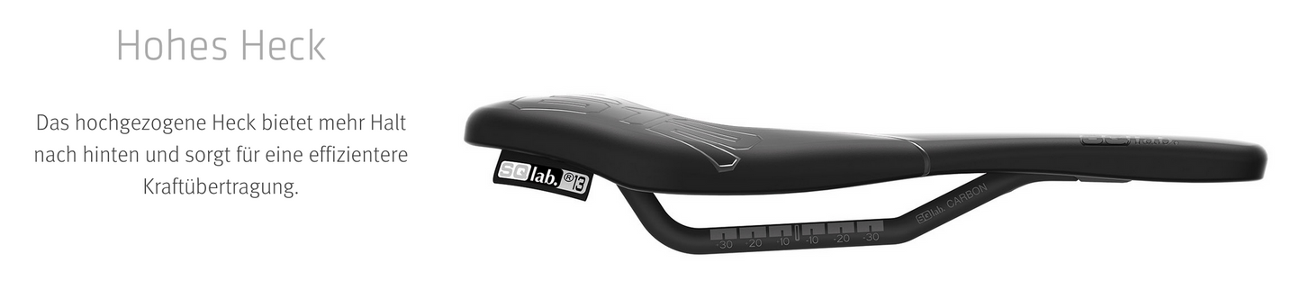 SQlab Sattel "Modell 612 ERGOWAVE Carbon" für ROAD & MTB RACE - Original