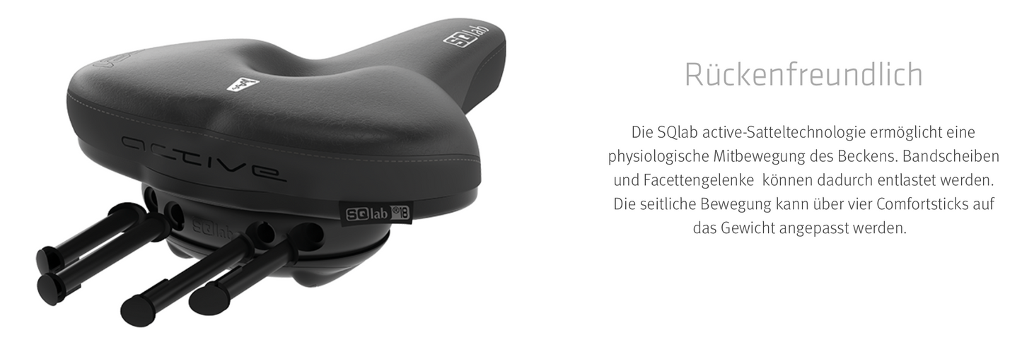 SQlab Sattel "Modell 621 M-D active" für CITY - Original
