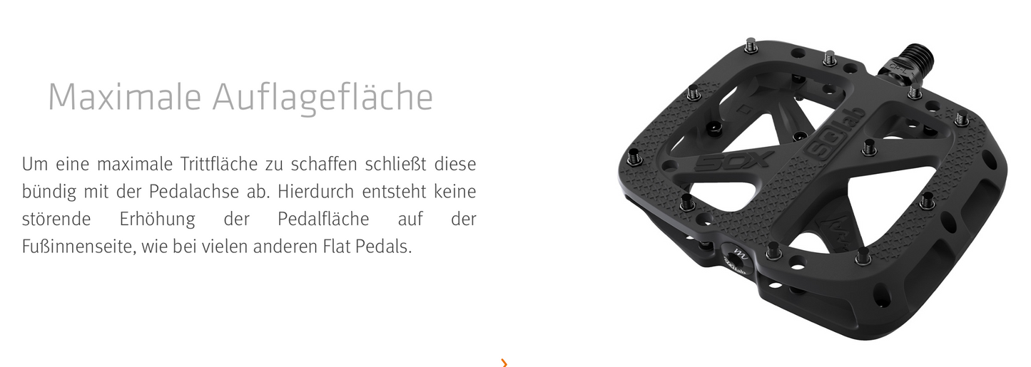 SQlab Pedale "50x" für MTB Gravity & E-Performance in versch. Achslängen - Original