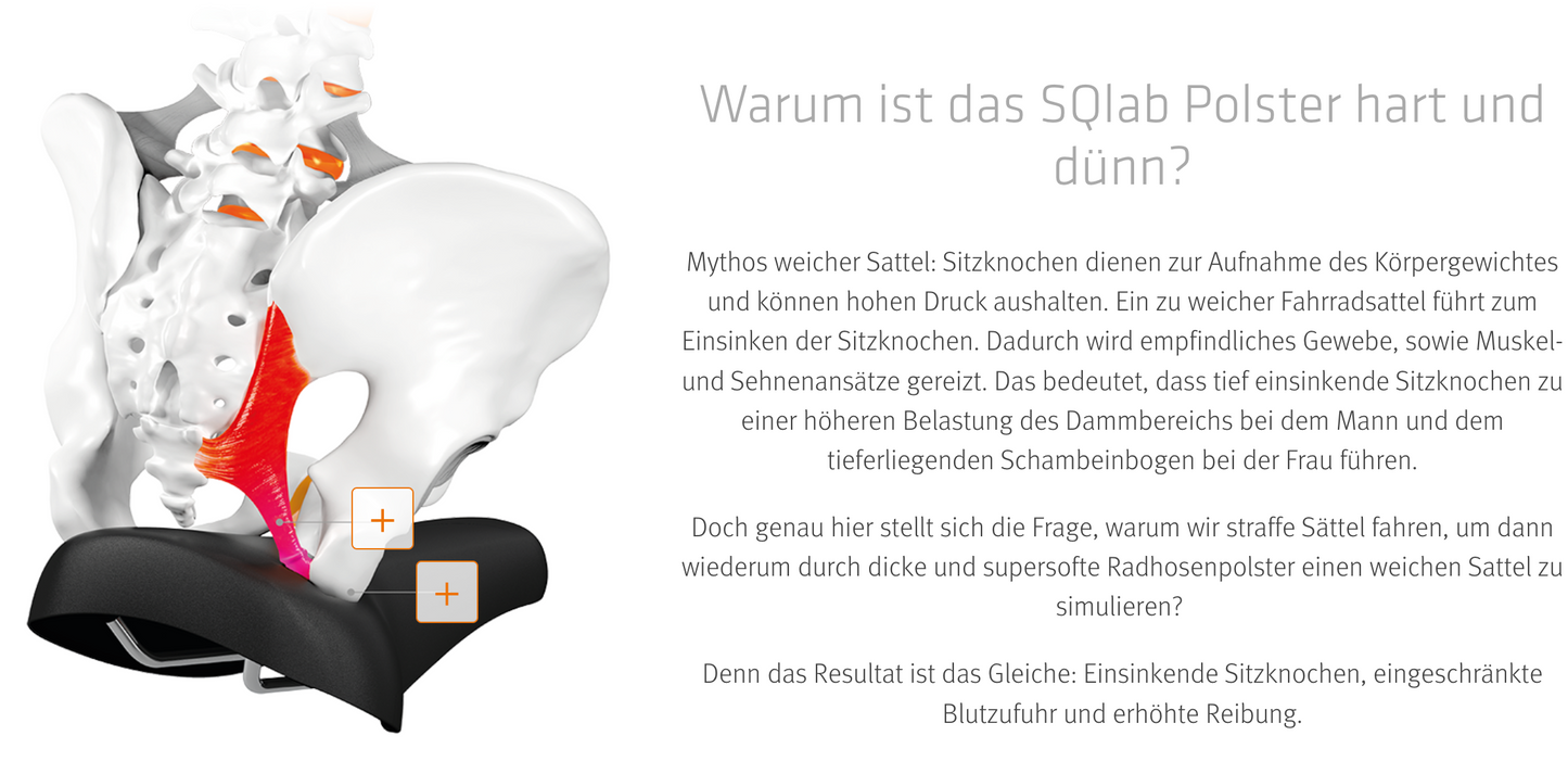 SQlab SQ-Short "ONE12" DIE BIB-Short für Road & MTB Race mit Sitzpolster in Größen XS bis XXL in Unisex Schwarz/Weiß