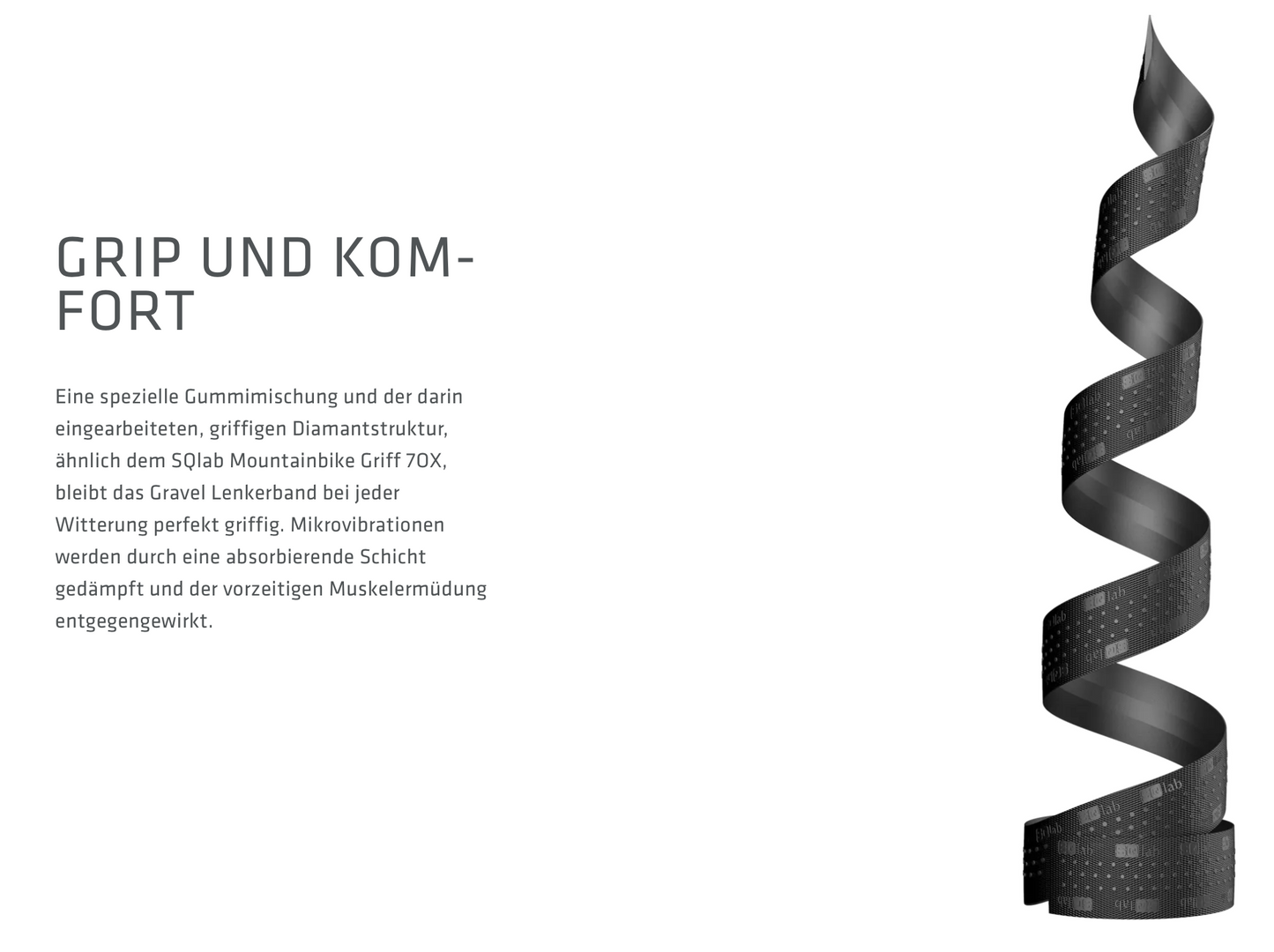 SQlab Lenkerband Rennrad "Modell 712" in Schwarz - Erhöhte Stoßdämpfung durch Noppen - ORIGINAL
