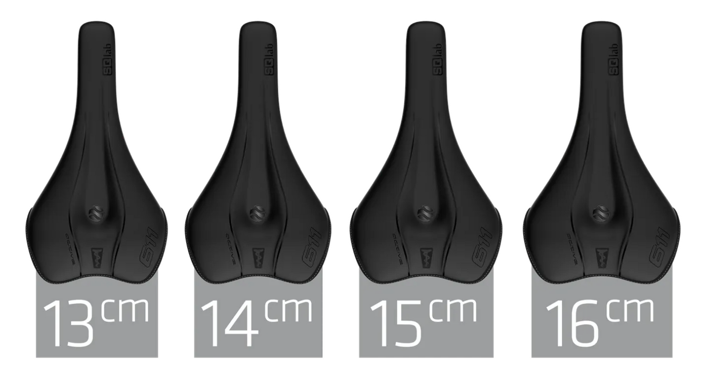 SQlab Sattel "611 ERGOWAVE active 2.1" ideal für MTB Trail + Down Country in 13cm bis 16cm - Original