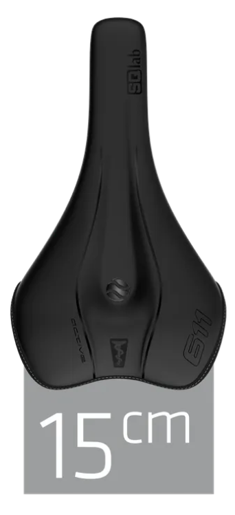 SQlab Sattel "611 ERGOWAVE active 2.1" ideal für MTB Trail + Down Country in 13cm bis 16cm - Original