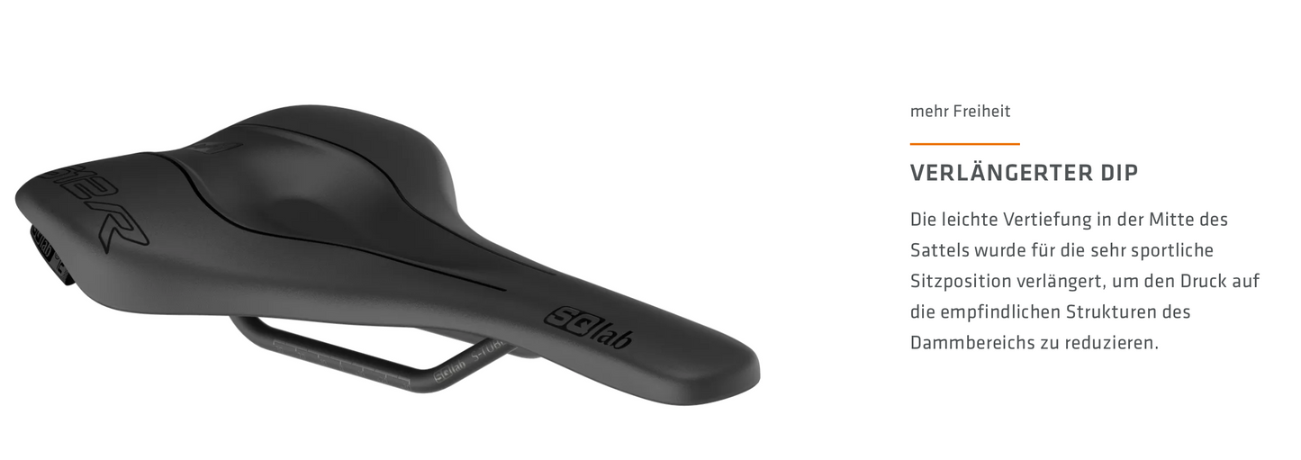 SQlab Sattel "612 ERGOWAVE R" für ROAD RACE + TRIA - Kürzer + Taillier in 12 bis 15cm - Original