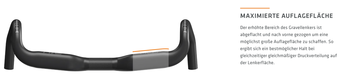 SQlab Gravel-Lenker Modell 314 Ergonomisch Alu 31,8mm in 400 / 420 / 440 oder 460mm