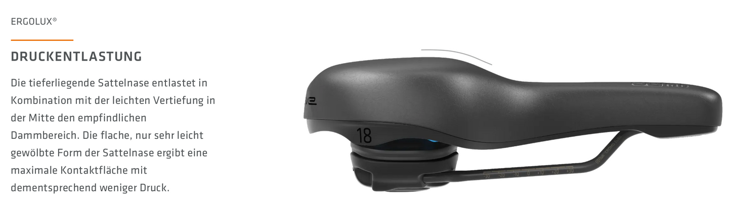 SQlab Sattel Modell "621 active 2.1" für City in 18cm / 21cm / 24cm Breite - Original