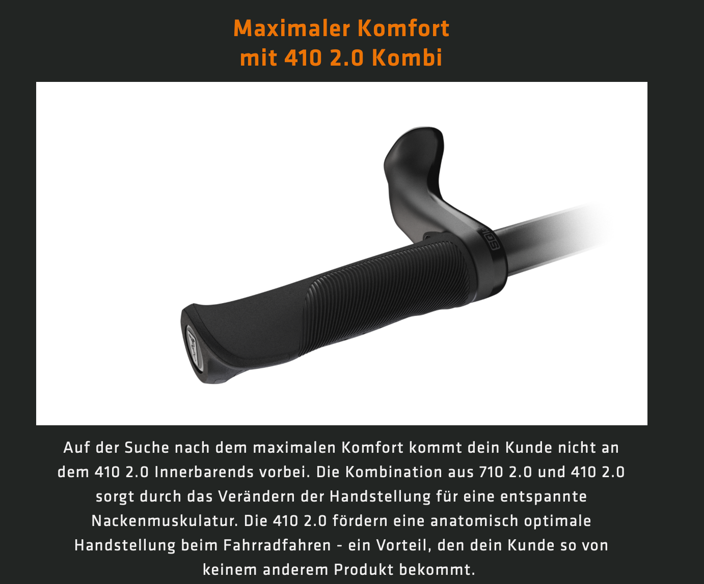SQlab Lenkergriffe Modell "710 2.0" für TREKKING SPORT in S / M / L schwarz - Original