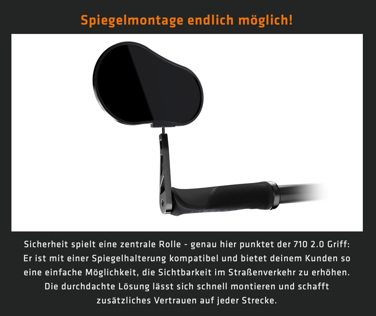 SQlab Lenkergriffe Modell "710 2.0" für TREKKING SPORT in S / M / L schwarz - Original