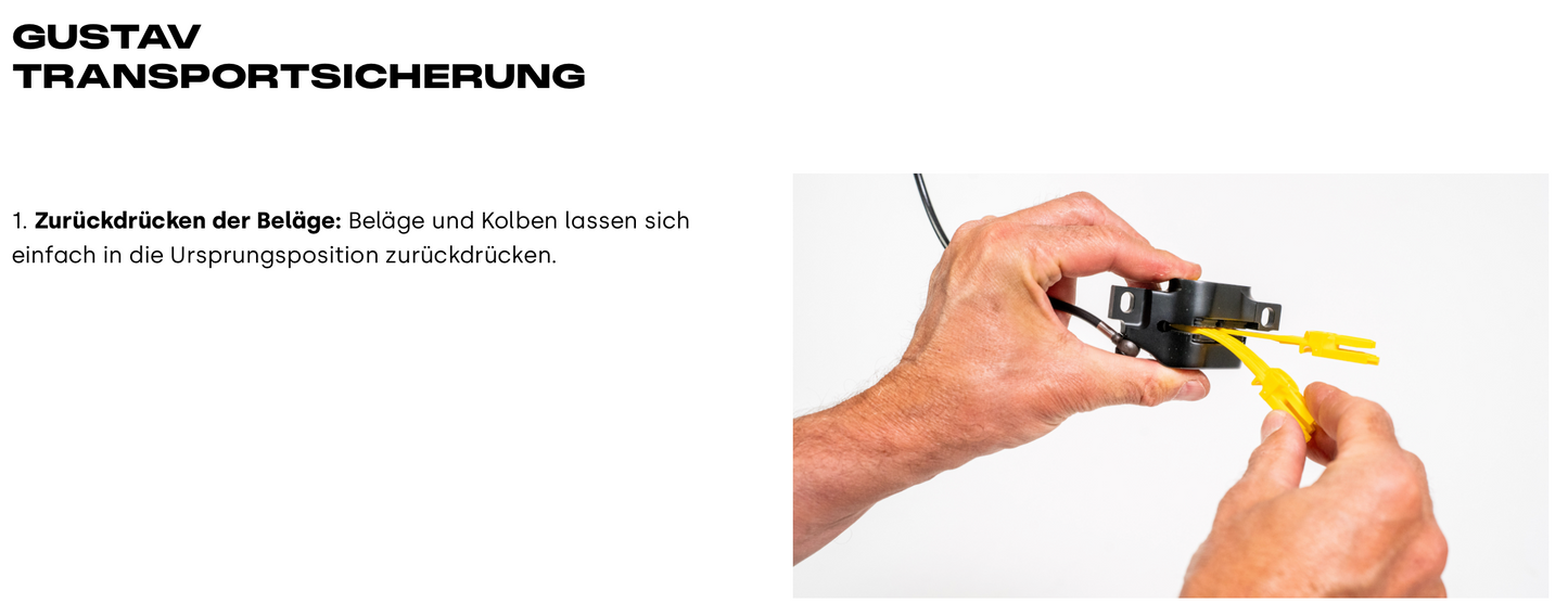 MAGURA Transportsicherungen für Scheibenbremsen GUSTAV PRO für Bremssattel und/oder Bremsgriff