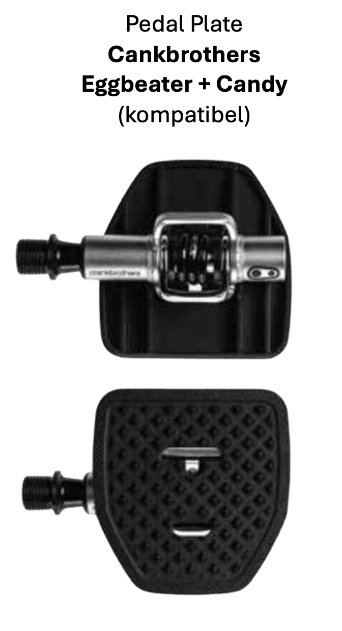 PEDAL PLATE 2.0 Pedaladapter für Klickpedale - Version für MTB-Systempedale von Crankbrothers Eggbeater - Original