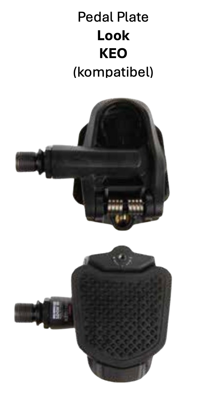 PEDAL PLATE 2.0 Pedaladapter für Klickpedale - Version für Rennrad-Systempedale für Look KEO - Original