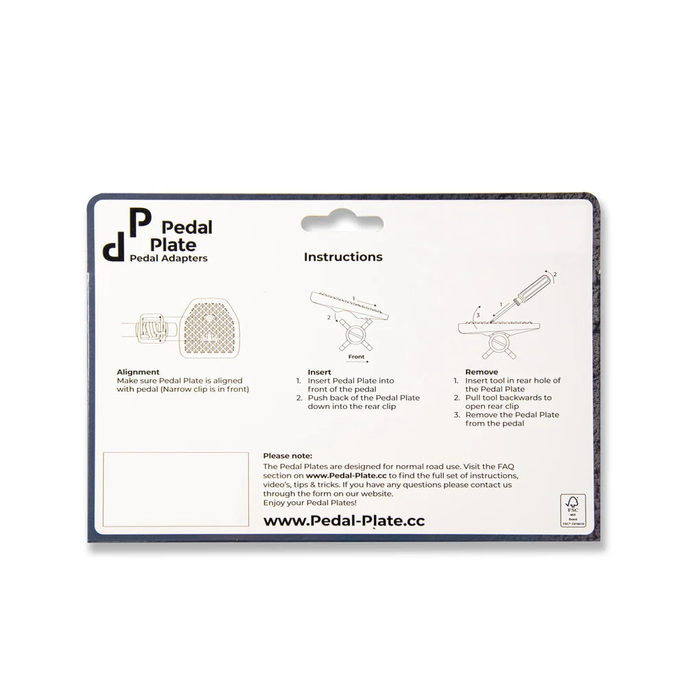 PEDAL PLATE 2.0 Pedaladapter für Klickpedale - Version für MTB-Systempedale von Crankbrothers Eggbeater - Original