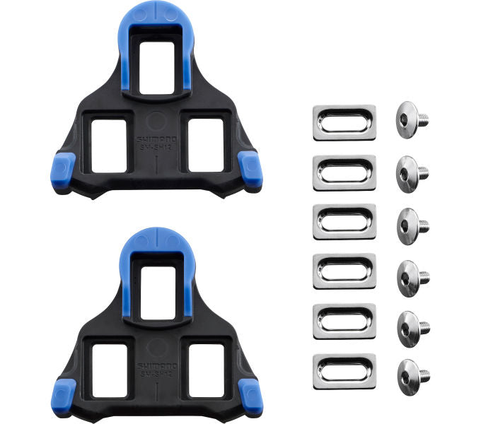 SHIMANO SPD-SL Schuhplatten für Rennrad-Pedale - SM-SH10 (Rot) oder SM-SH11 (Gelb) oder SM-SH12 (Blau) - Satz - Original
