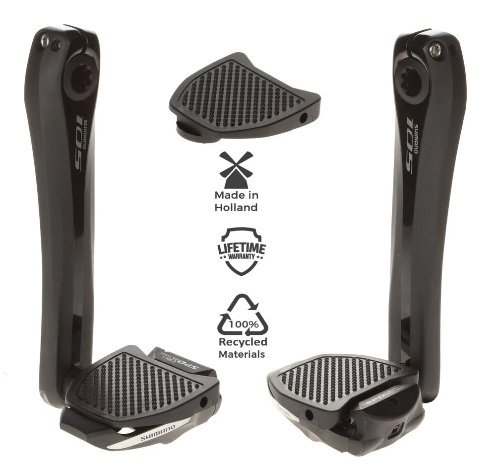 PEDAL PLATE 2.0 Pedaladapter für Klickpedale - Version für Rennrad-Systempedale für Shimano SPD-SL - Original