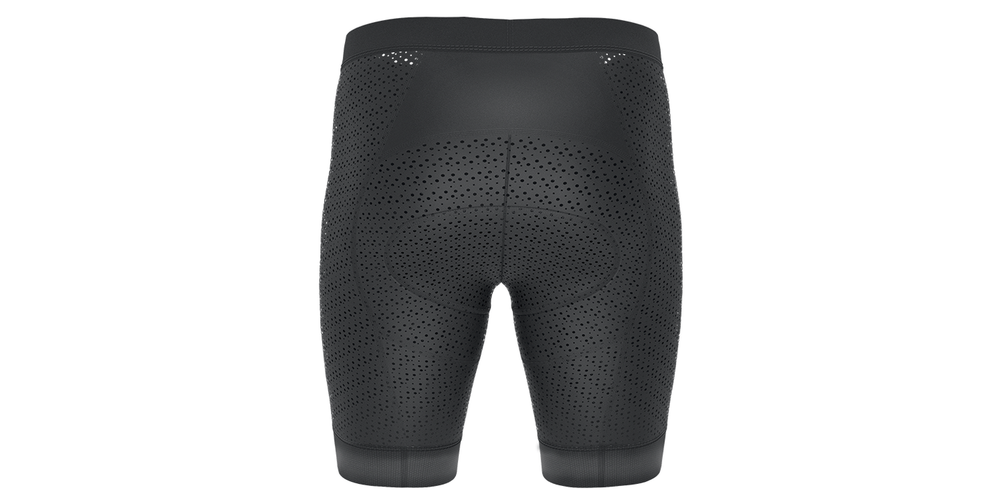 SQlab SQ-Short "ONE10" Unterziehhose für MTB- Tour + Travel + Trekking mit Sitzpolster in Größen XS bis XXL in Unisex Schwarz