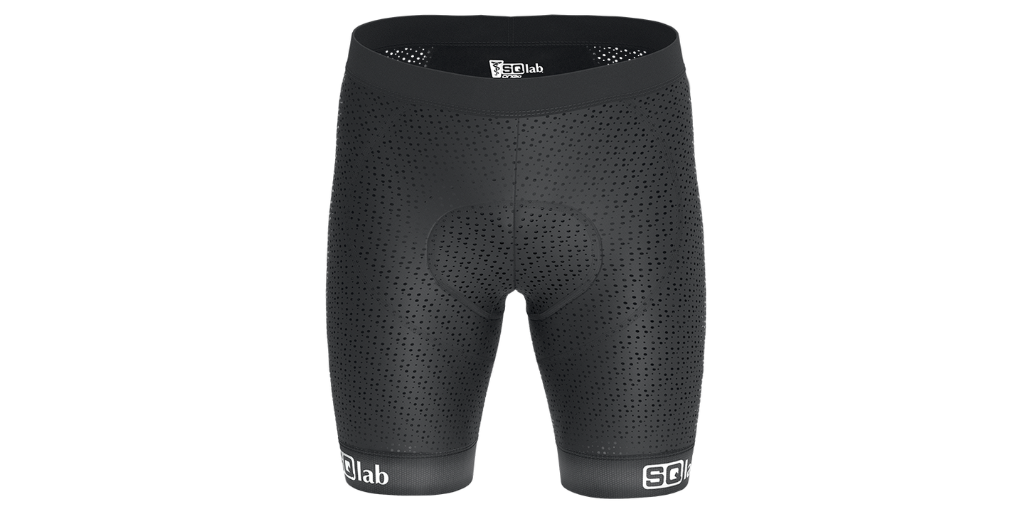 SQlab SQ-Short "ONE10" Unterziehhose für MTB- Tour + Travel + Trekking mit Sitzpolster in Größen XS bis XXL in Unisex Schwarz
