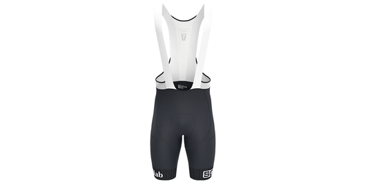 SQlab SQ-Short "ONE12" DIE BIB-Short für Road & MTB Race mit Sitzpolster in Größen XS bis XXL in Unisex Schwarz/Weiß