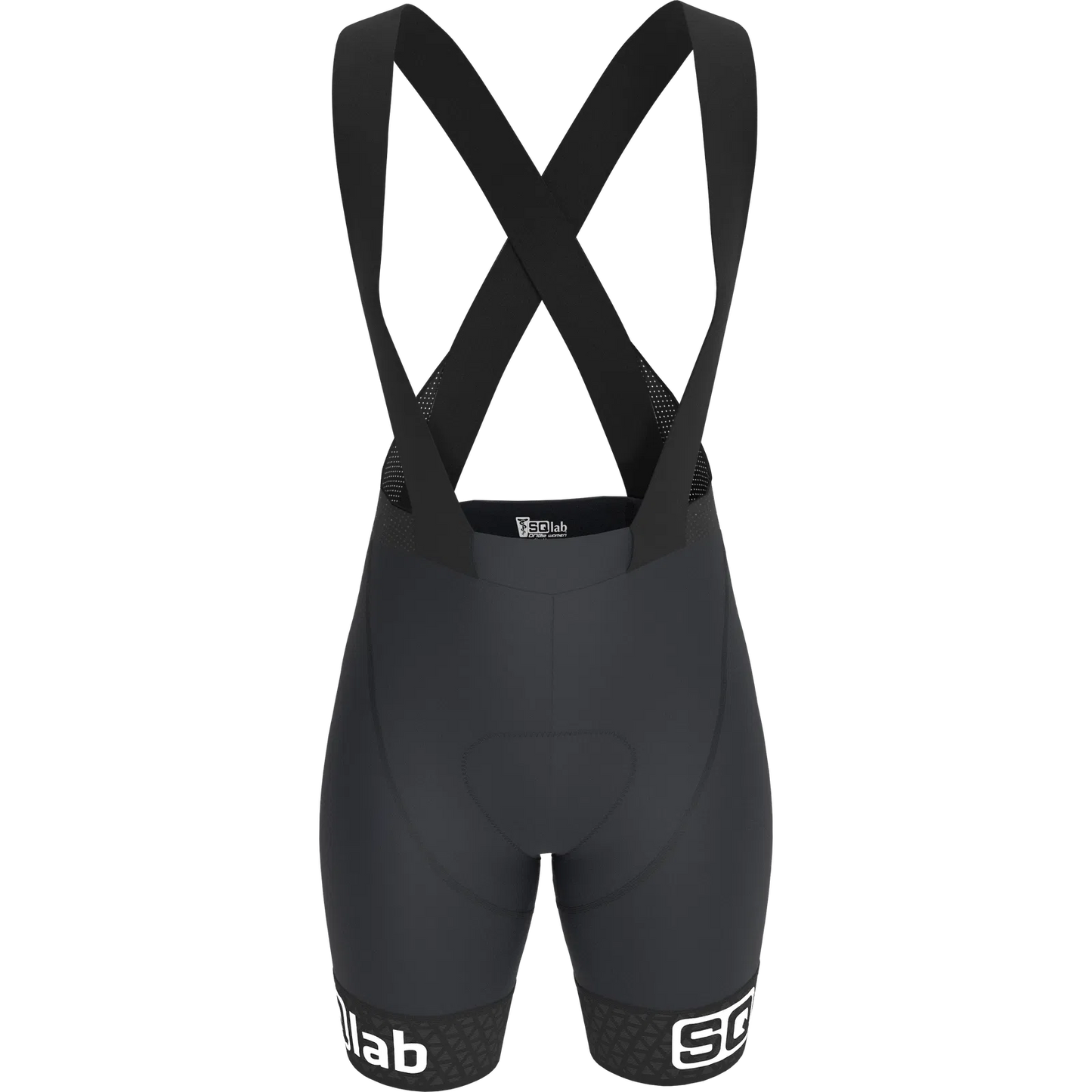 SQlab SQ-Short "ONE12" WOMEN "DIE" BIB-Short für Road & MTB Race mit Sitzpolster in Größen XS bis XXL in Schwarz