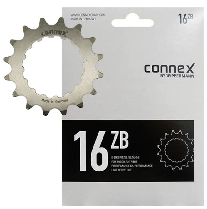 CONNEX E-Bike Antriebsritzel für BOSCH E-Bike Antriebe der 2. Generation mit 14 bis 22 Zähne - Original