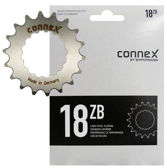 CONNEX E-Bike Antriebsritzel für BOSCH E-Bike Antriebe der 2. Generation mit 14 bis 22 Zähne - Original