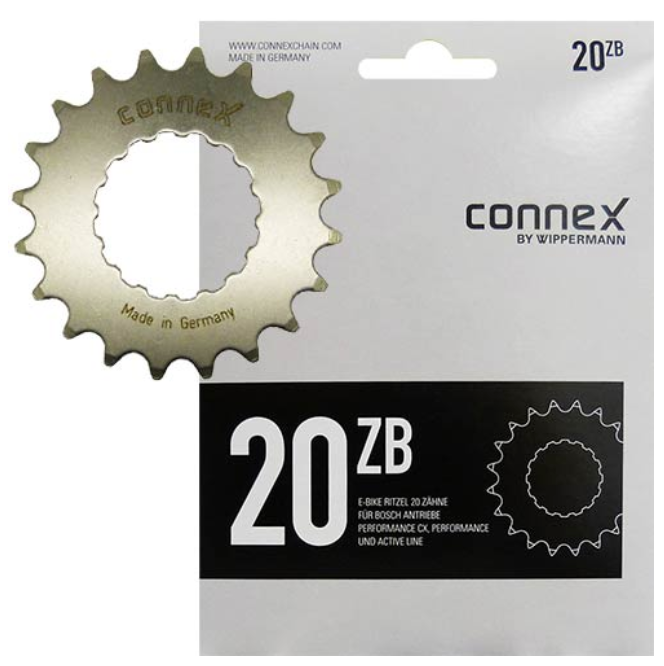 CONNEX E-Bike Antriebsritzel für BOSCH E-Bike Antriebe der 2. Generation mit 14 bis 22 Zähne - Original