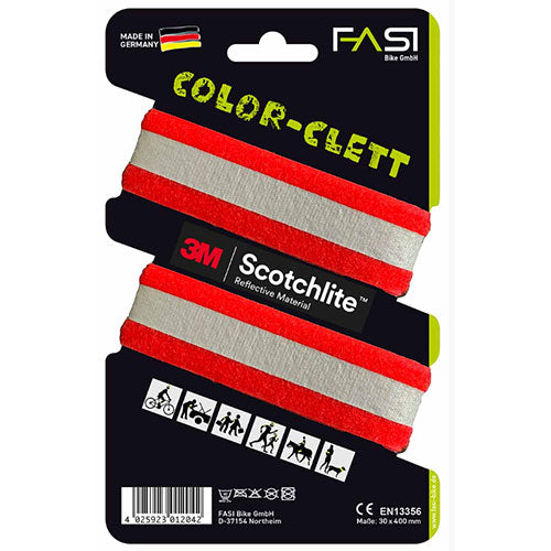 FASI "Color-Clett" Reflektor Hosen- und Arm-Reflexband 30 x 400mm Paar in versch. Farben