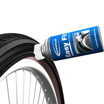 Schwalbe Reifen-Montagefluid "Easy FitReifen-Montagefluid für saubere, einfache und sichere Fahrradreifenmontage." – 50 ml Schwammdose oder 1000 ml Nachfüllflasche