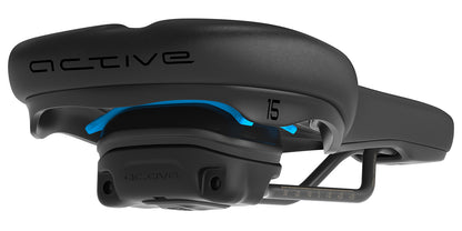 SQlab 602 ERGOLUX® active 2.1 – Trekking-Sattel mit 75 % Entlastung & Active Comfort Switch