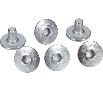 Shimano SPD-SL Schuhplatten SM-SH10/SH11/SH12 Schrauben M5 x 8 mm – Original Befestigungssatz (6 Stück)