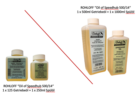 ROHLOFF Getriebeöl - "Oil of Speedhub" Ganzjahresöl + Spülöl für Ölwechsel - Original > 8409 oder 8406
