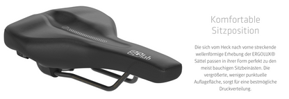 SQlab 602 ERGOLUX® active 2.0 – Trekking- & Tourensattel mit Active Comfort und 70 % Entlastung