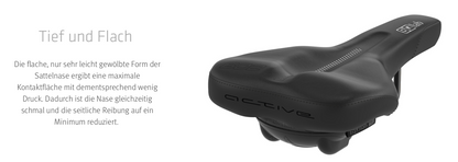 SQlab 602 ERGOLUX® active 2.0 – Trekking- & Tourensattel mit Active Comfort und 70 % Entlastung