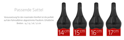 SQlab 610 ERGOLUX® active 2.1 – Komfortsattel für MTB-Tour & Trekking mit Active-Technologie