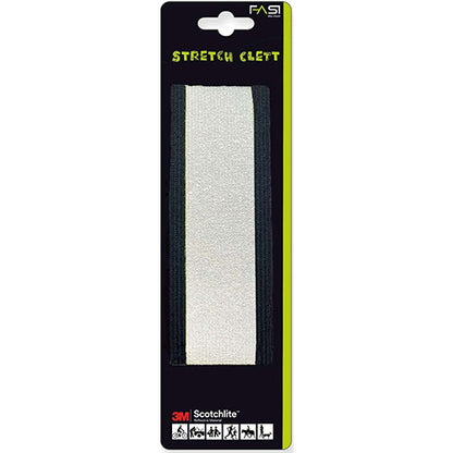 FASI Hosenklettband Reflektorband Paar 50x360 mm – 3M Scotchlite, verstellbar, Neon