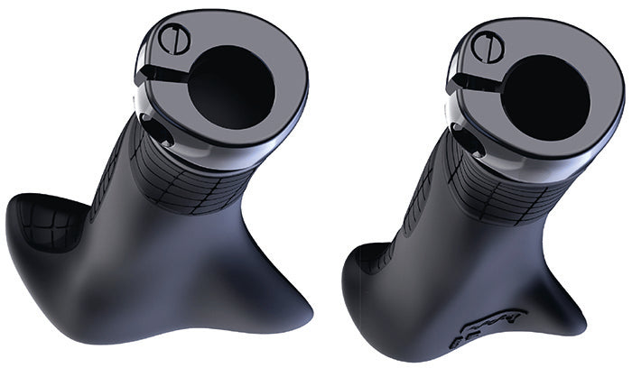 SQlab Lenkergriffe Modell "710" für MTB TOUR & TRAVEL + TREKKING in schwarz - Original
