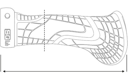 SQlab 710 Fahrradgriffe – ergonomisch mit Entlastungsflügel, Ergobar, S/M/L, Trekking & MTB