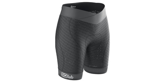 SQlab SQ-Short "ONE10 WOMAN" Unterziehhose für MTB- Tour + Travel + Trekking mit Sitzpolster in Größen XS bis XXL in Schwarz