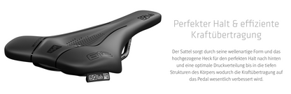 SQlab 612 ERGOWAVE® active 2.1 – Race-Sattel für Rennrad & MTB mit Active-Technologie