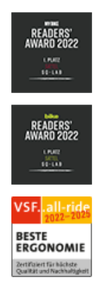 SQlab 610 ERGOLUX® active 2.1 – Komfortsattel für MTB-Tour & Trekking mit Active-Technologie