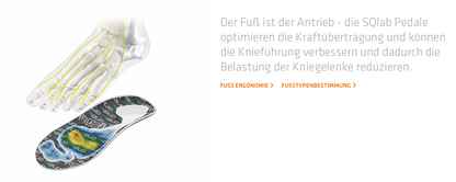 SQlab 521 City Pedale – ergonomische Flatpedale mit variabler Achslänge