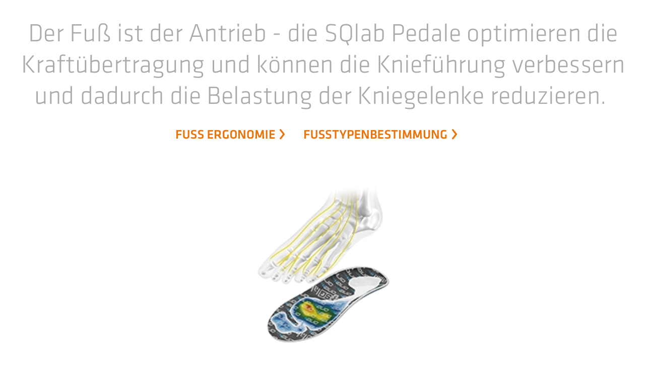 SQlab Trekking-Pedale "Modell 502 active" - Kniefreundlich - Original