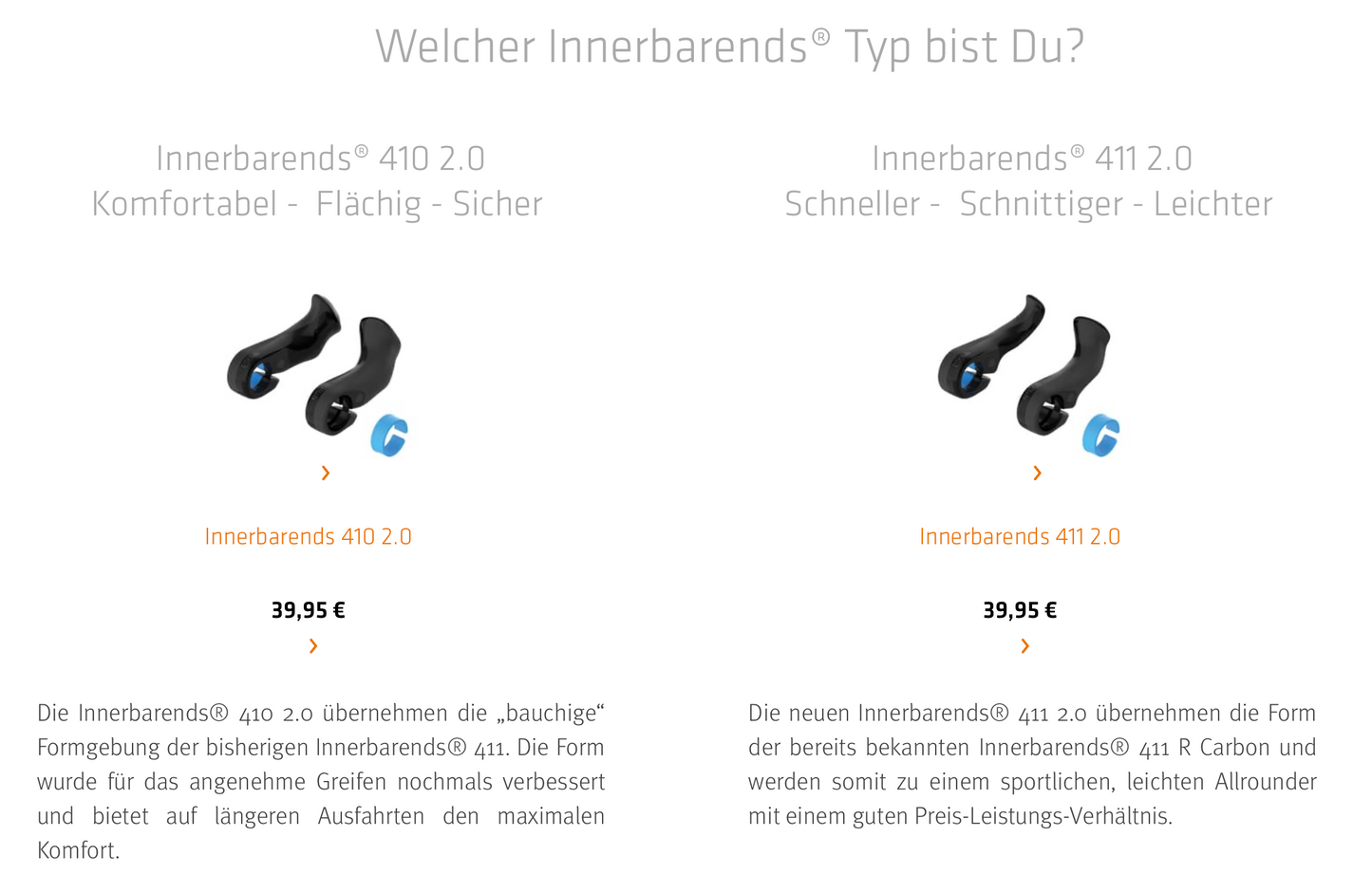 SQlab Innerbarends "Modell 410 2.0" "Komfortabel-Flächig-Sicher" aus Faserverbundkunststoff (FVK) - Original