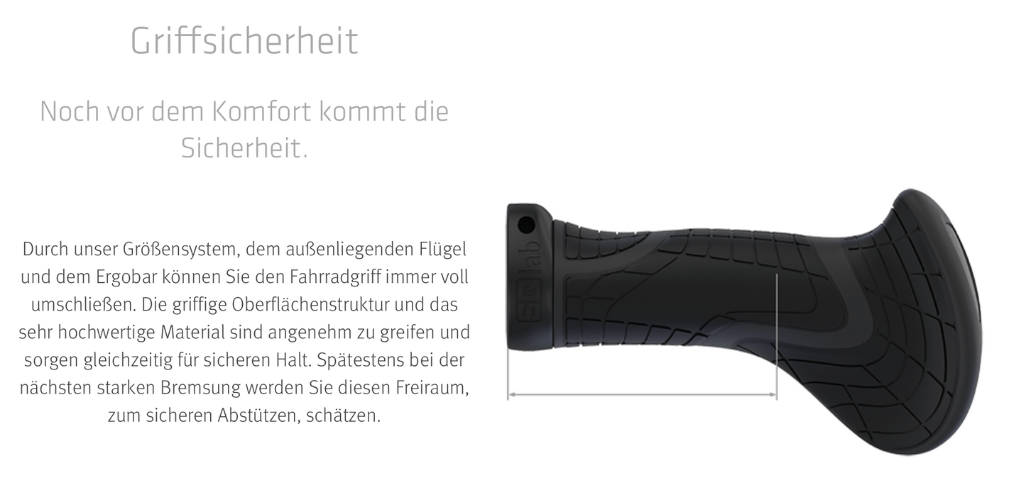 SQlab Lenker-Griffe "Modell 702" für TREKKING + CITY Comfort- Original