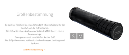 SQlab 70X Griffe – Gravity & Downhill, maximale Kontrolle, Shock Absorption, S/M, E-Bike Ready